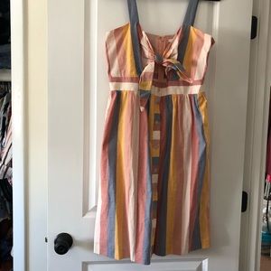 Madewell knot striped dress